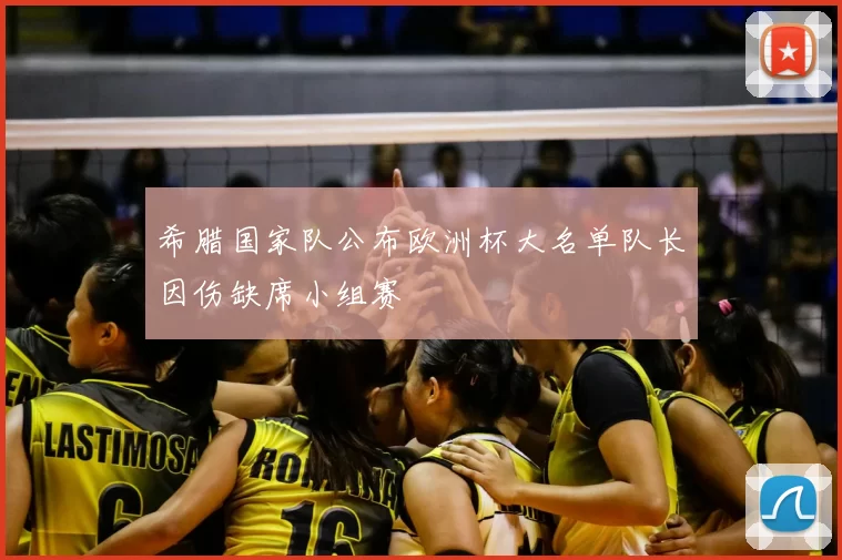 希腊国家队公布欧洲杯大名单队长因伤缺席小组赛